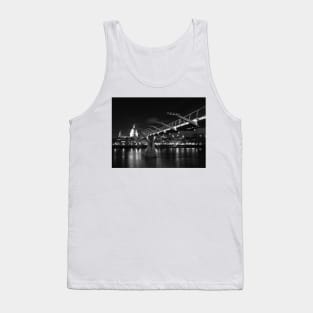 Millennium Bridge and St Paul`s Cathedral, London Tank Top